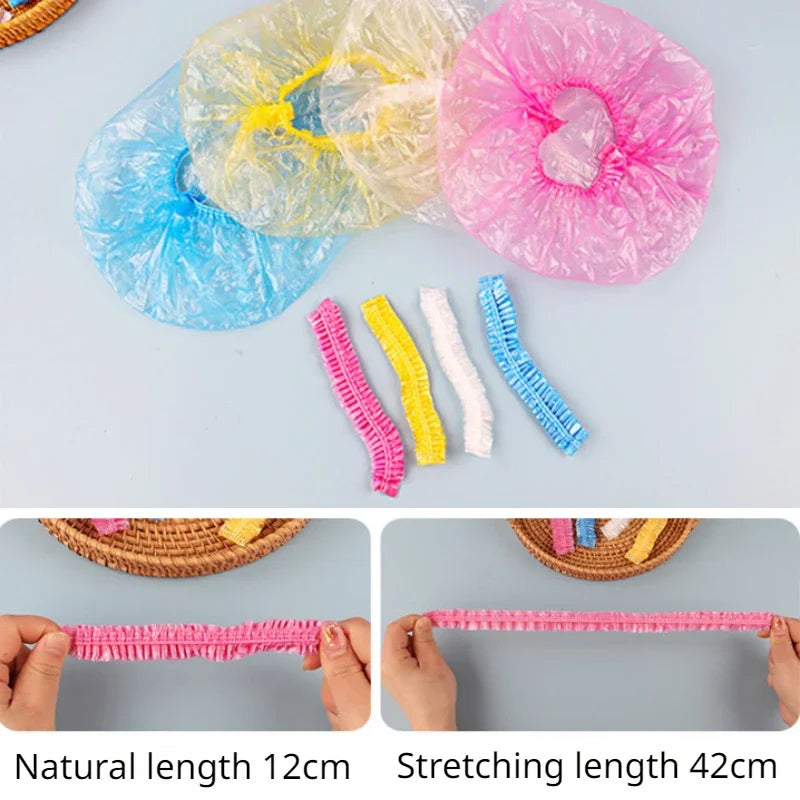 Disposable Shower Cap Waterproof Hair Cap For Bath And Sauna