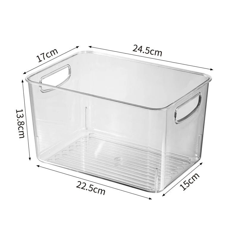 Transparent Refrigerator Storage Box Vegetables Fruit Organizer Clear Container