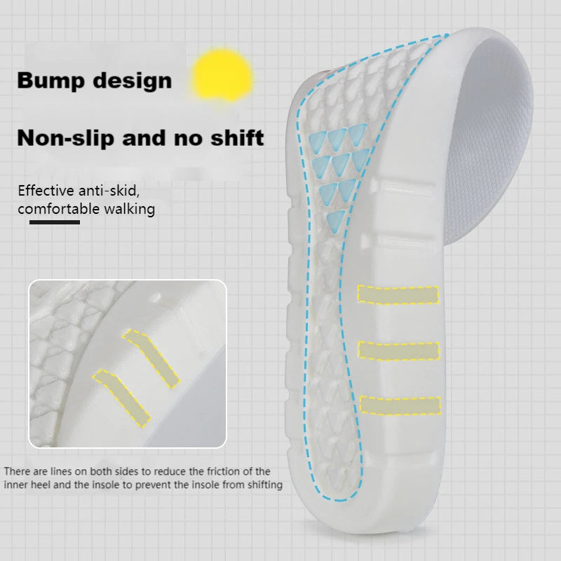 Soft Sport Insoles With Deodorant Memory Foam For Running Shoes