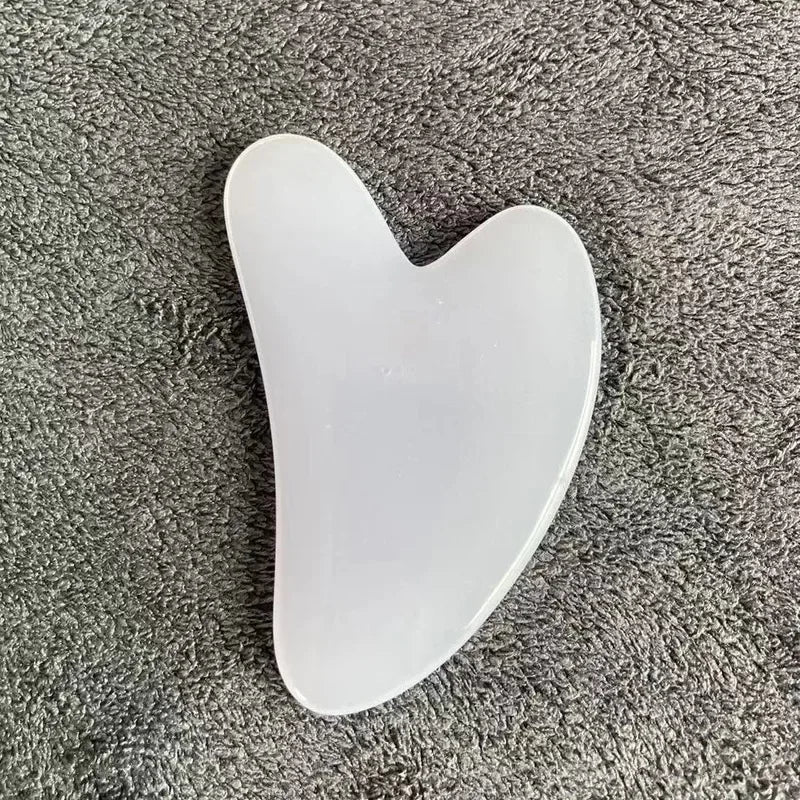 YUKUI Natural Jade Gua Sha Stone Facial Massage Tool
