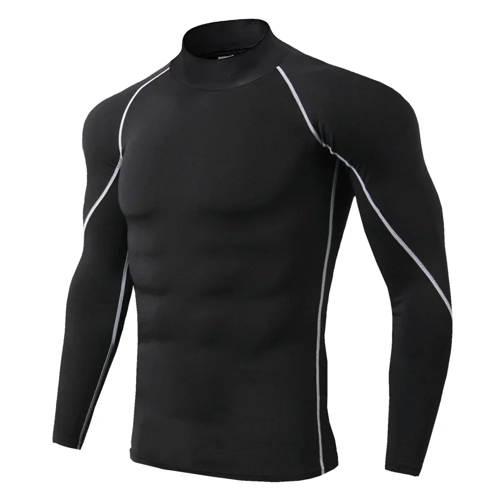 Mens Quick Dry Long Sleeve Sport T Shirt For Gym Running