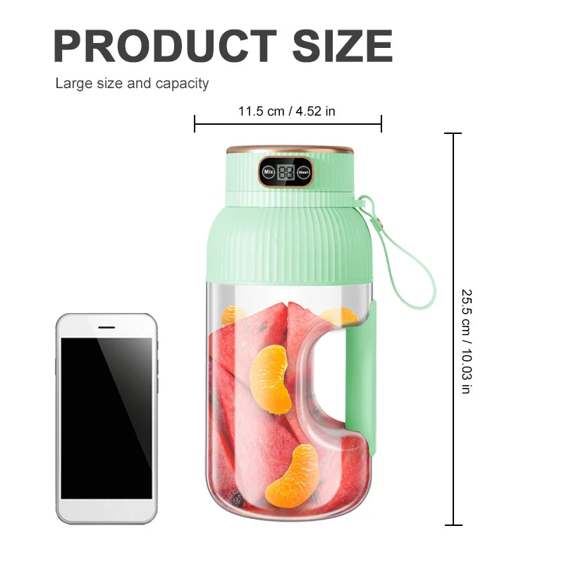 Portable Juicer Blender USB Charging Fruit Juicer Cup Smoothie Machine