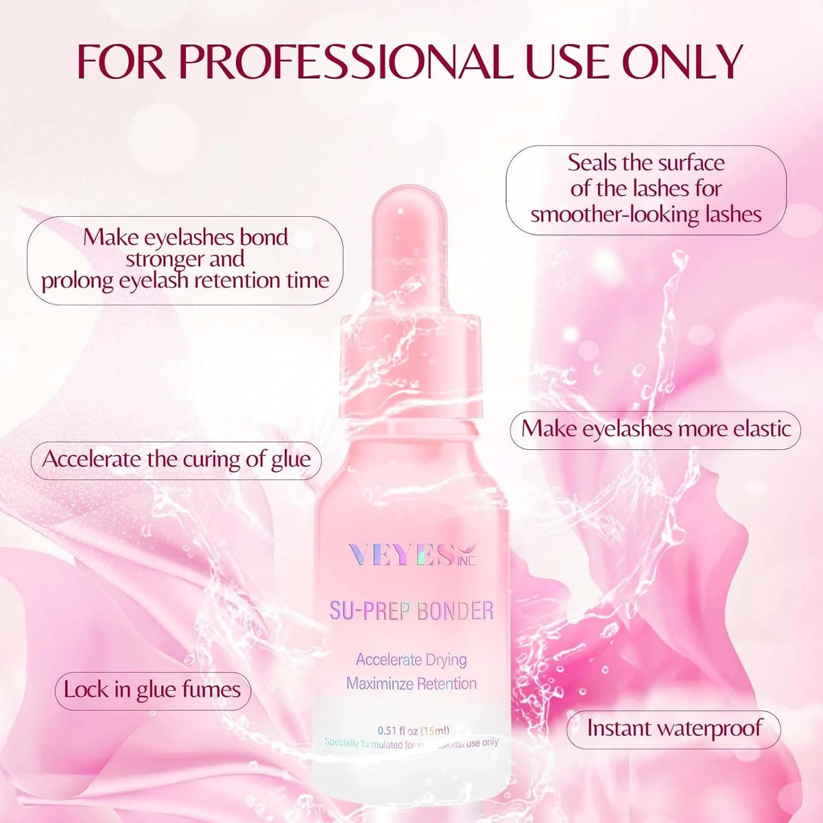 Veyes Quick Dry Eyelash Extension Primer Glue Adhesive Accelerator