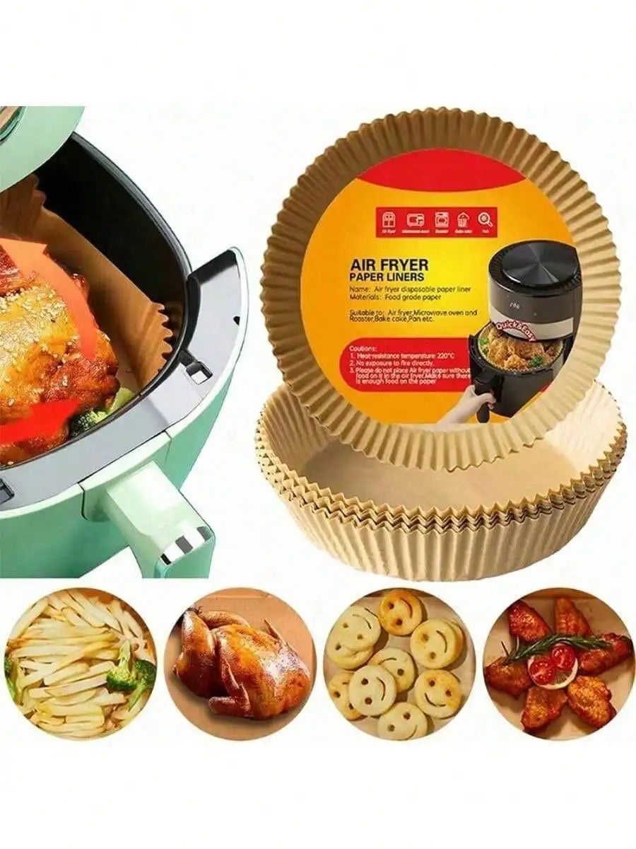Disposable Air Fryer Baking Paper Square And Round Parchment Liners