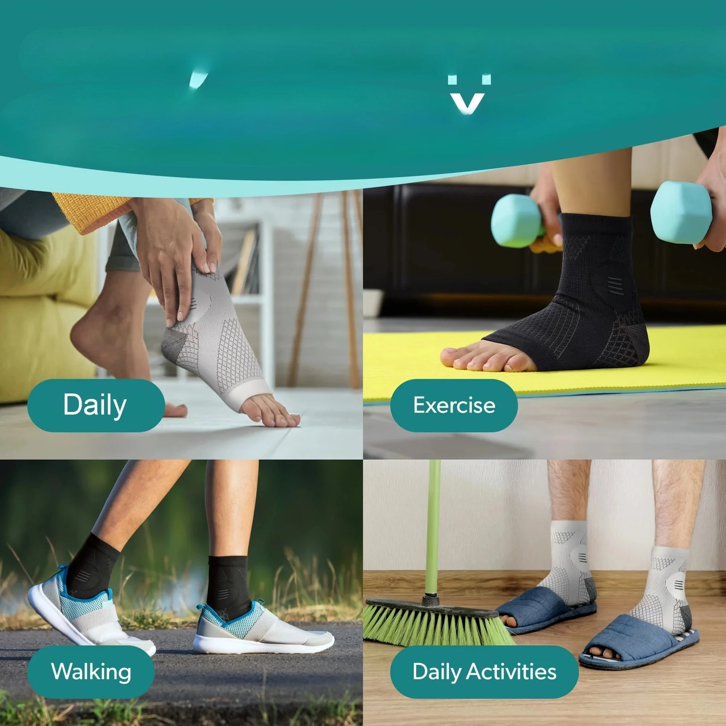 Open Toe Compression Socks With Arch Support For Neuropathy Relief