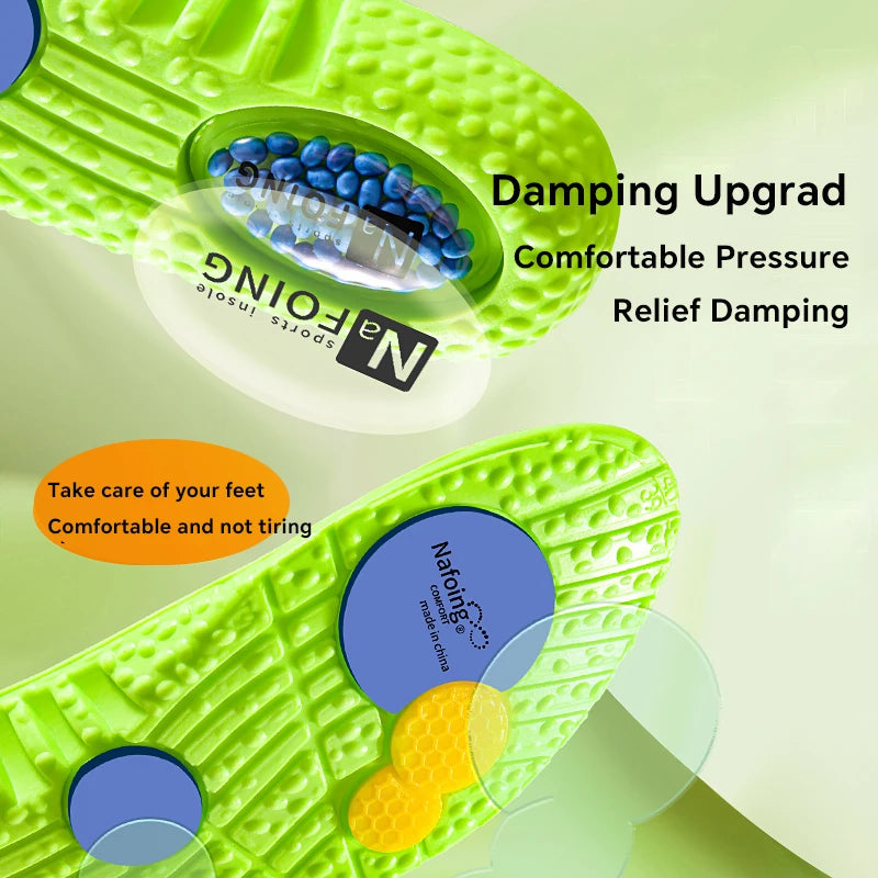 NAFOING Sport Shock Absorption Insoles EVA Air Cushion Arch Support