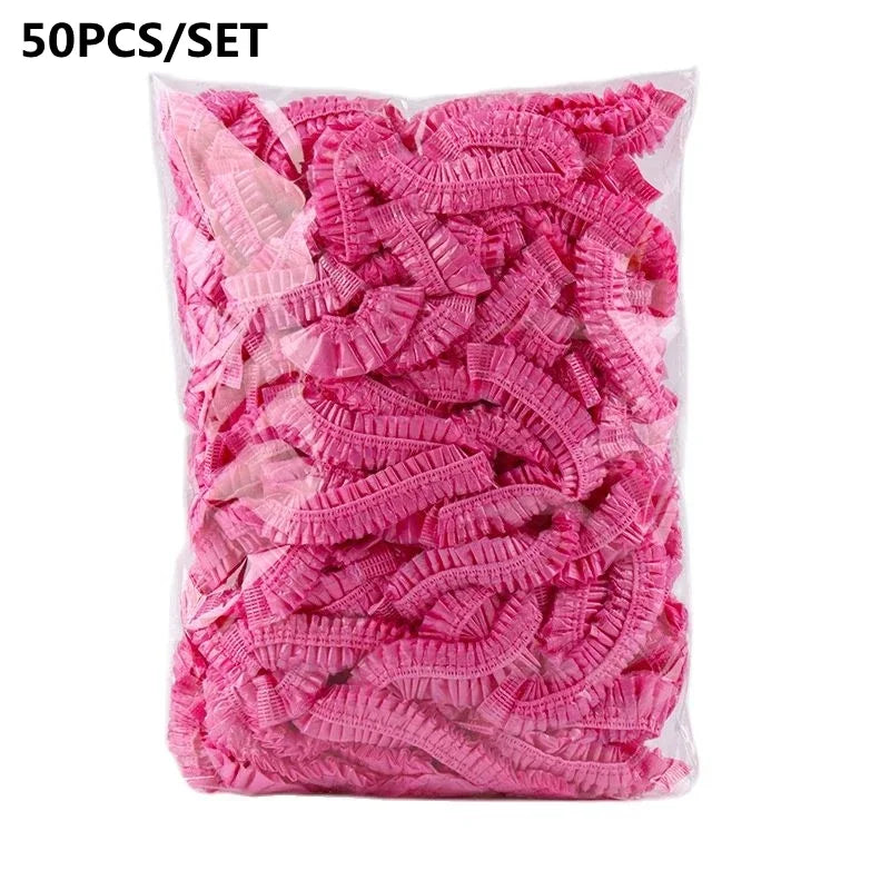 Disposable Shower Cap Waterproof Hair Cap For Bath And Sauna
