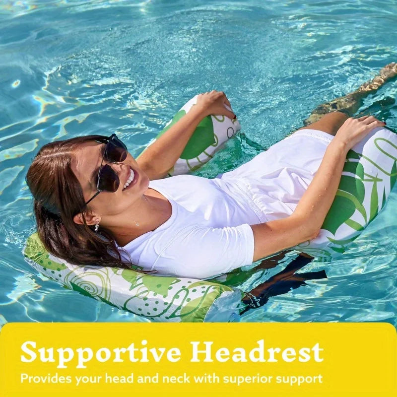 Joyfy 2Pack Adjustable Pool Floats Lounge Chairs for Water Relaxation