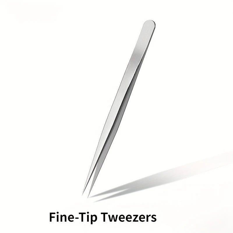 Stainless Steel Precision Pointed Tweezers Eyebrow Pimple Extraction