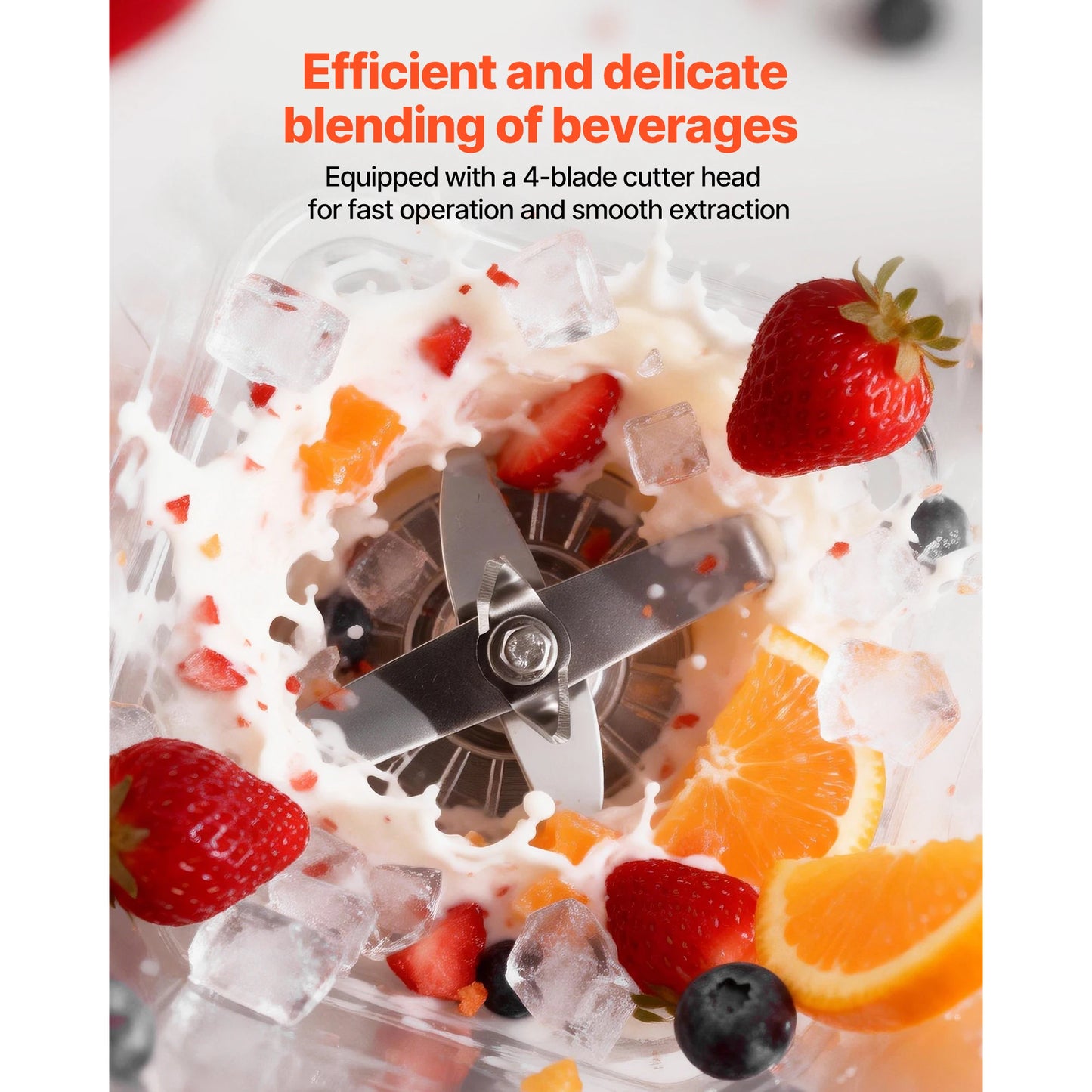 High Power Countertop Blender With Shield 26000 RPM Six Presets