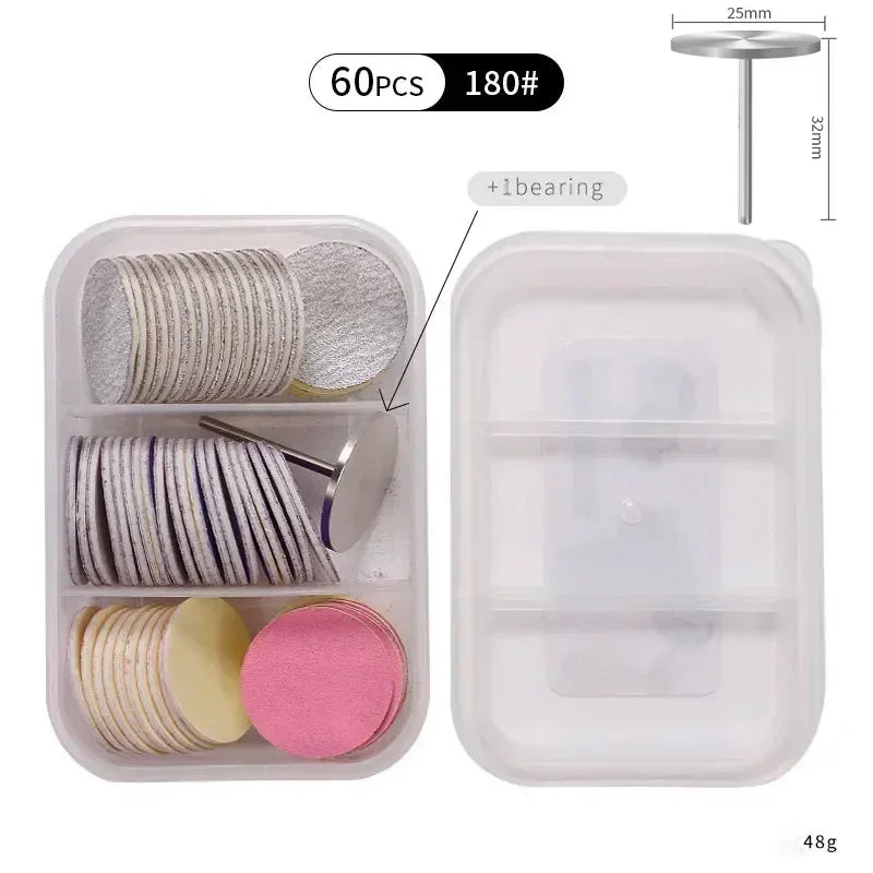Foot Rasp Kit With Replaceable Sanding Disks For Calluses And Dead Skin