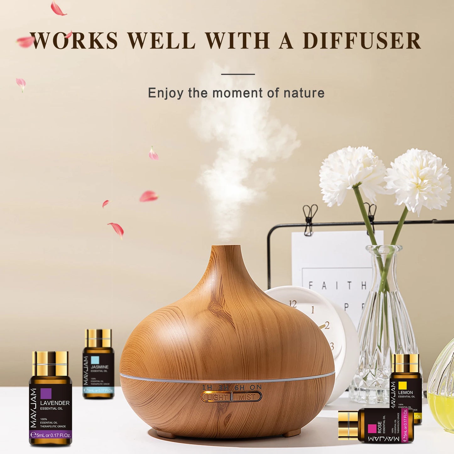 MAYJAM 35pcs Essential Oils Set For Humidifier Diffuser Burners