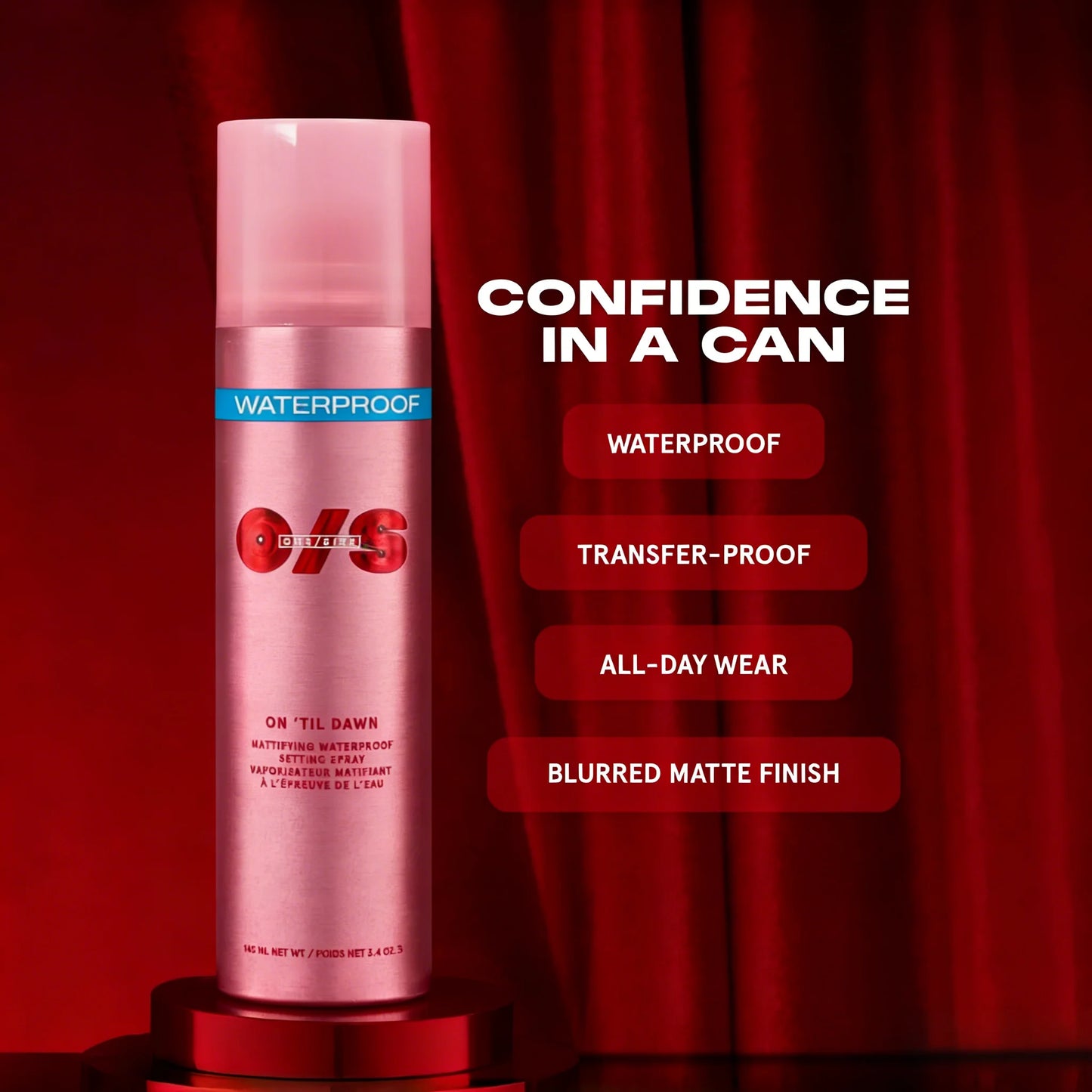 On Till Dawn Mattifying Waterproof Setting Spray All Day Wear