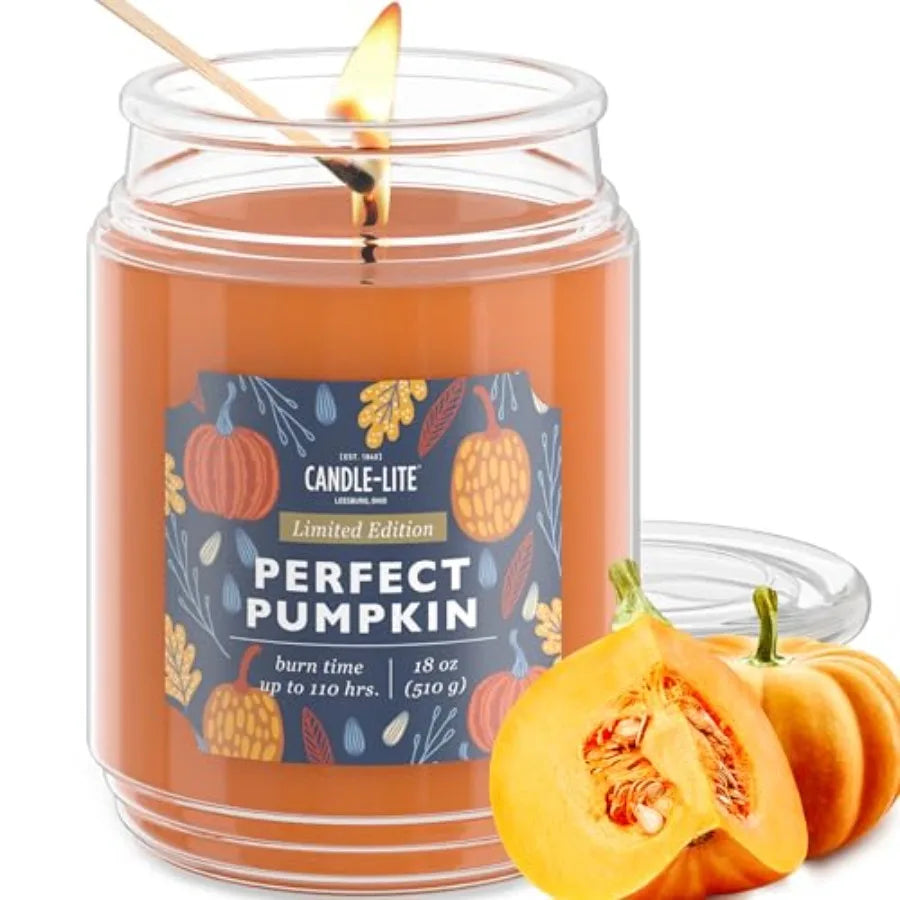 Fall Scented Aromatherapy Candle Single Wick 110 Hours Burn Time