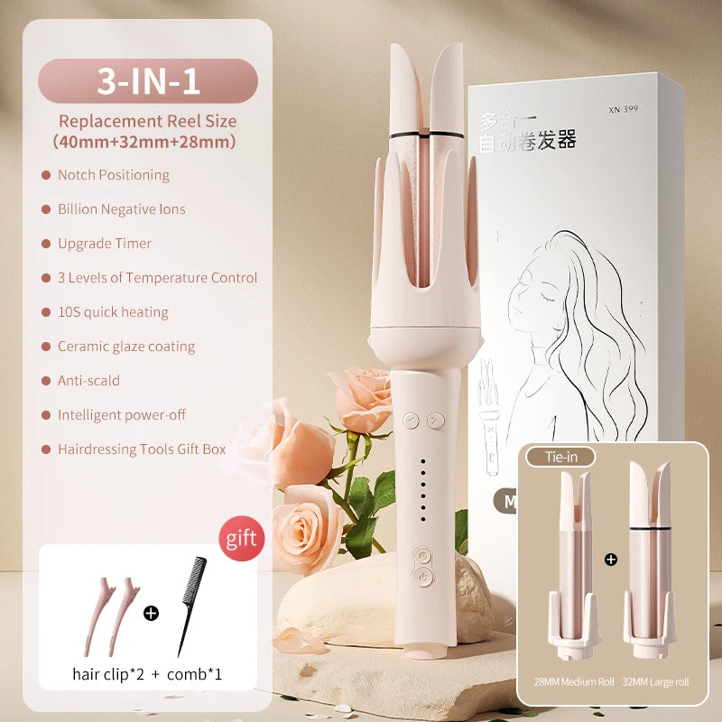 Minhuang Automatic Hair Curler Rotating Ceramic Curling Iron