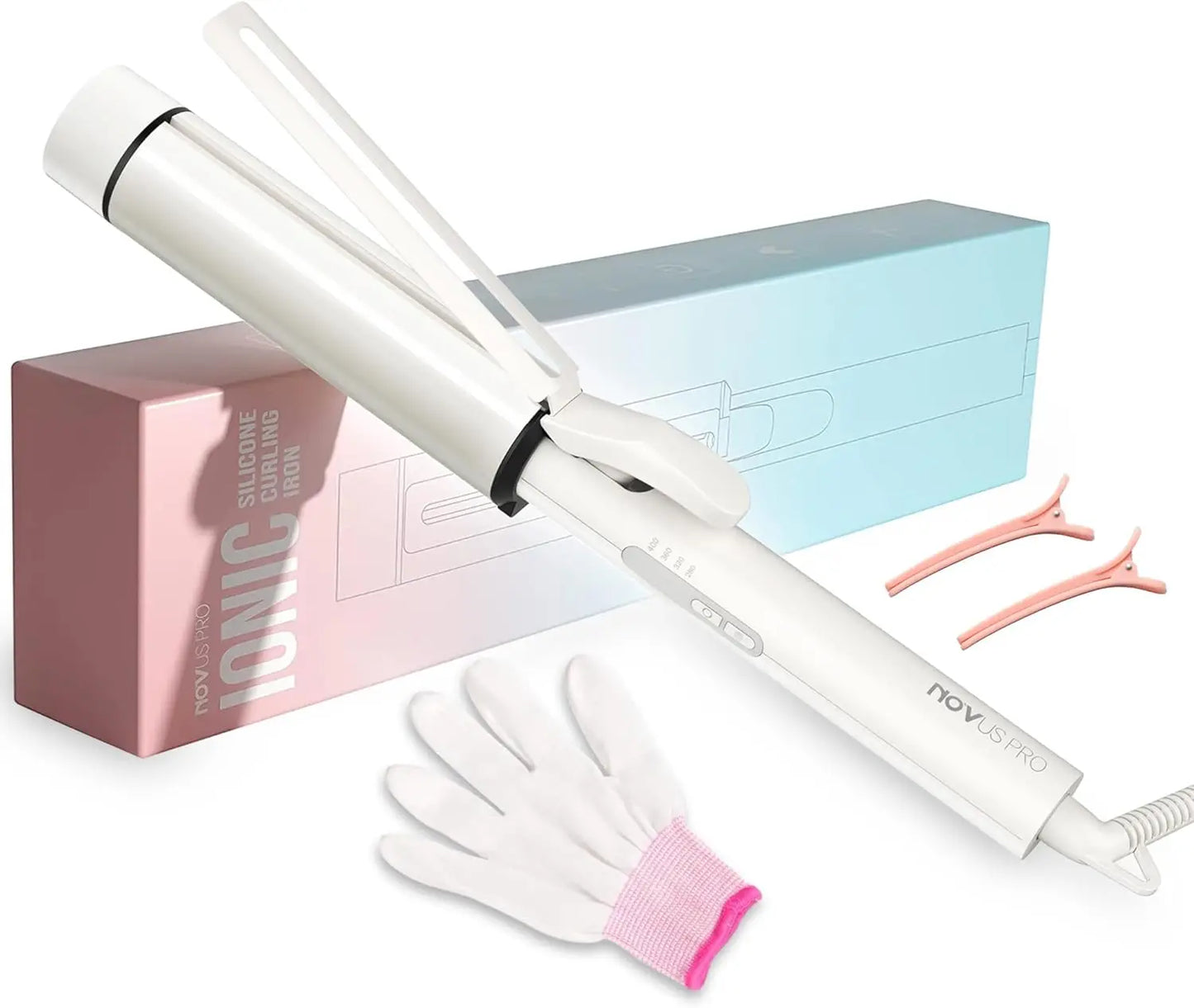 NOVUS Curling Wand for Long Hair Ceramic Tourmaline