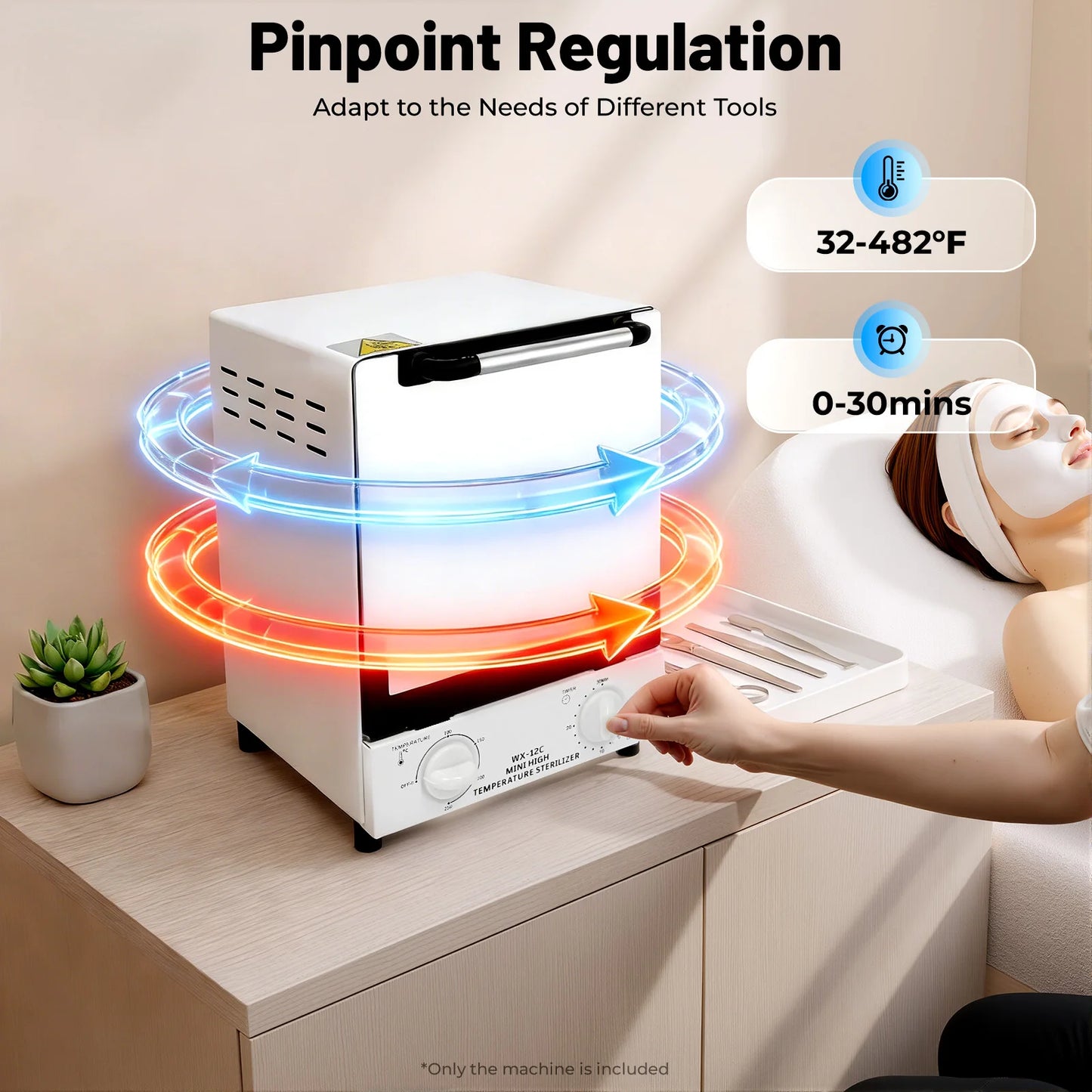 Infrared Nail Tool Sterilizer 110V 1000W For Beauty Salon Equipment