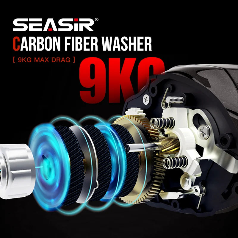 SeaSir Cast X2 Baitcasting Reel 7.3 To 1 Ceramic Bearings