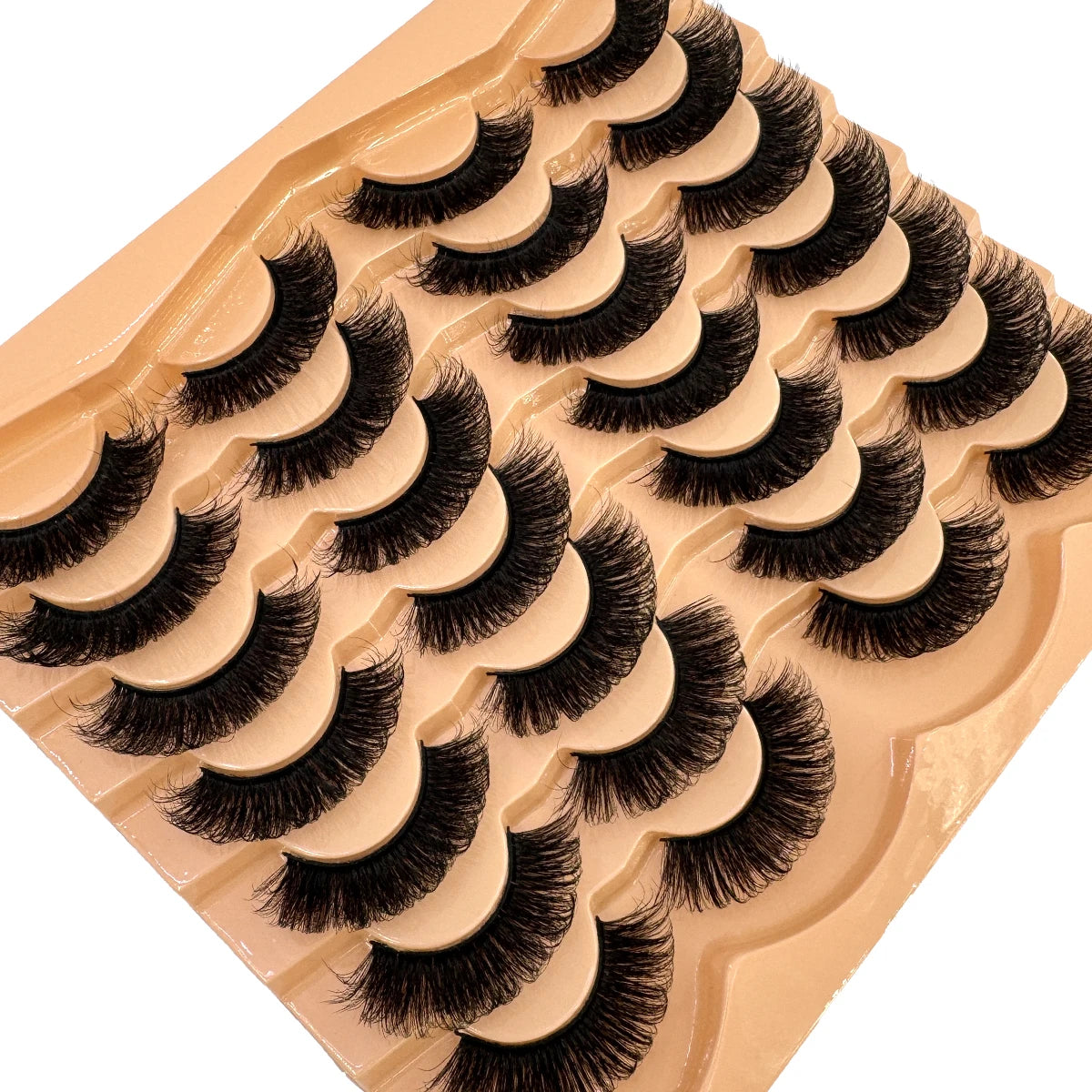 HBZGTLAD 3D Fluffy False Eyelashes Thick Volume Cluster Lashes