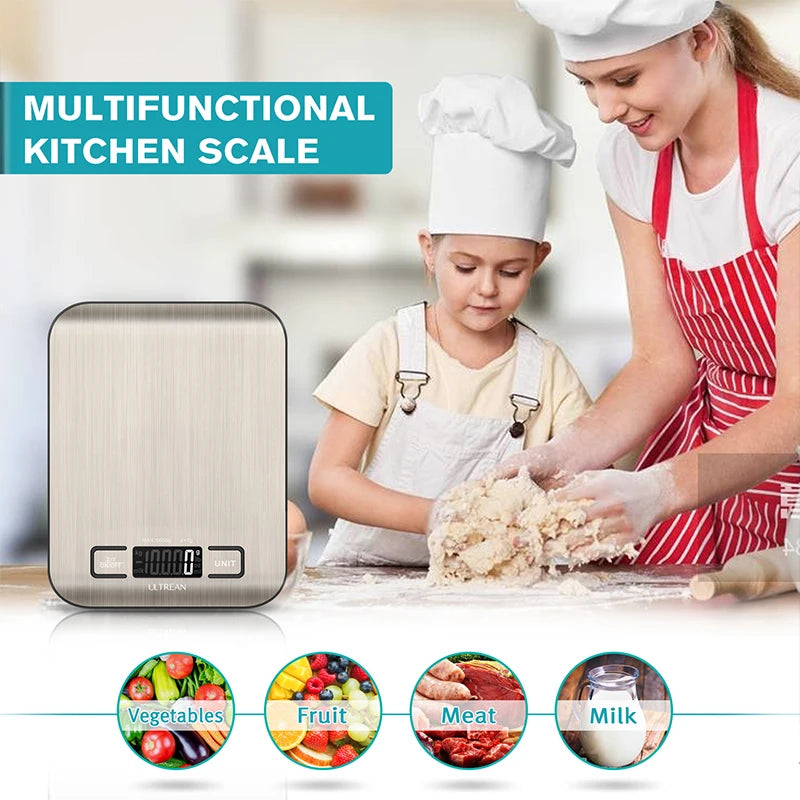 NONED Digital Kitchen Scale 5000g/1g LCD Display