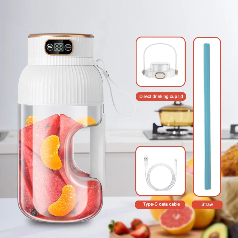 Portable Juicer Blender USB Charging Fruit Juicer Cup Smoothie Machine