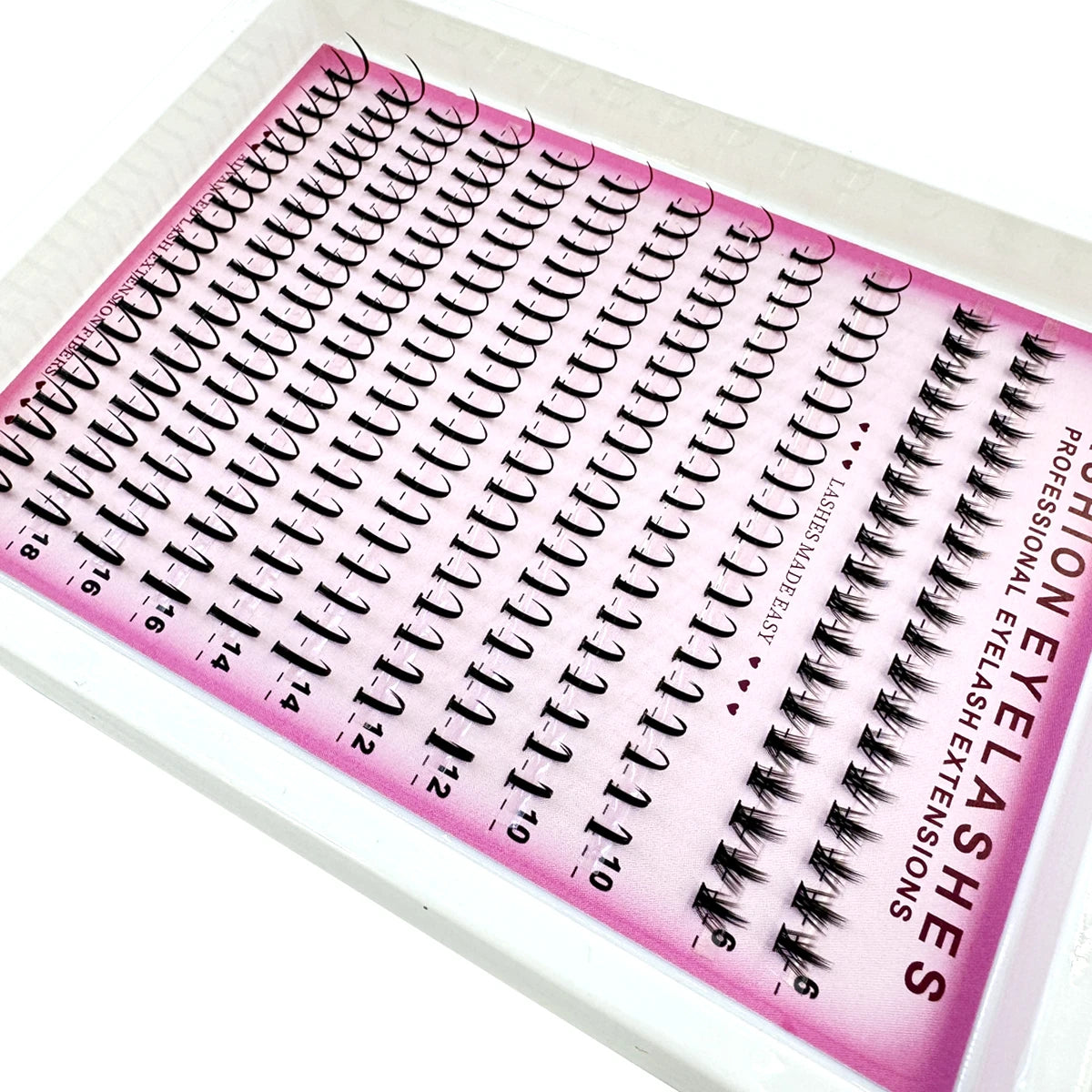 HBZGTLAD Bottom Spiky Cluster Lashes Volume Eyelash Extensions