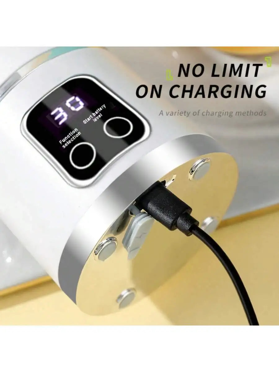 Portable USB Juicer 12 Blades Personal Blender Rechargeable