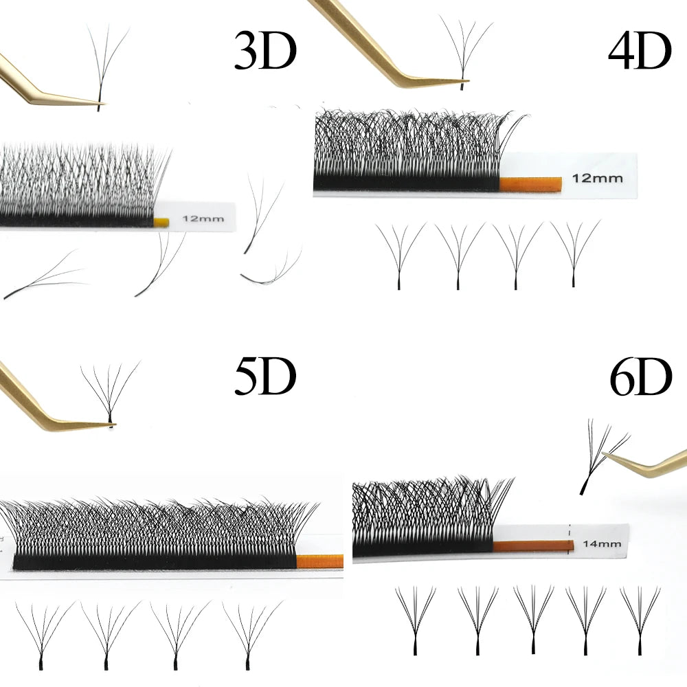 Nagaraku 5D W Shape False EyeLashes Natural Long Synthetic Hair