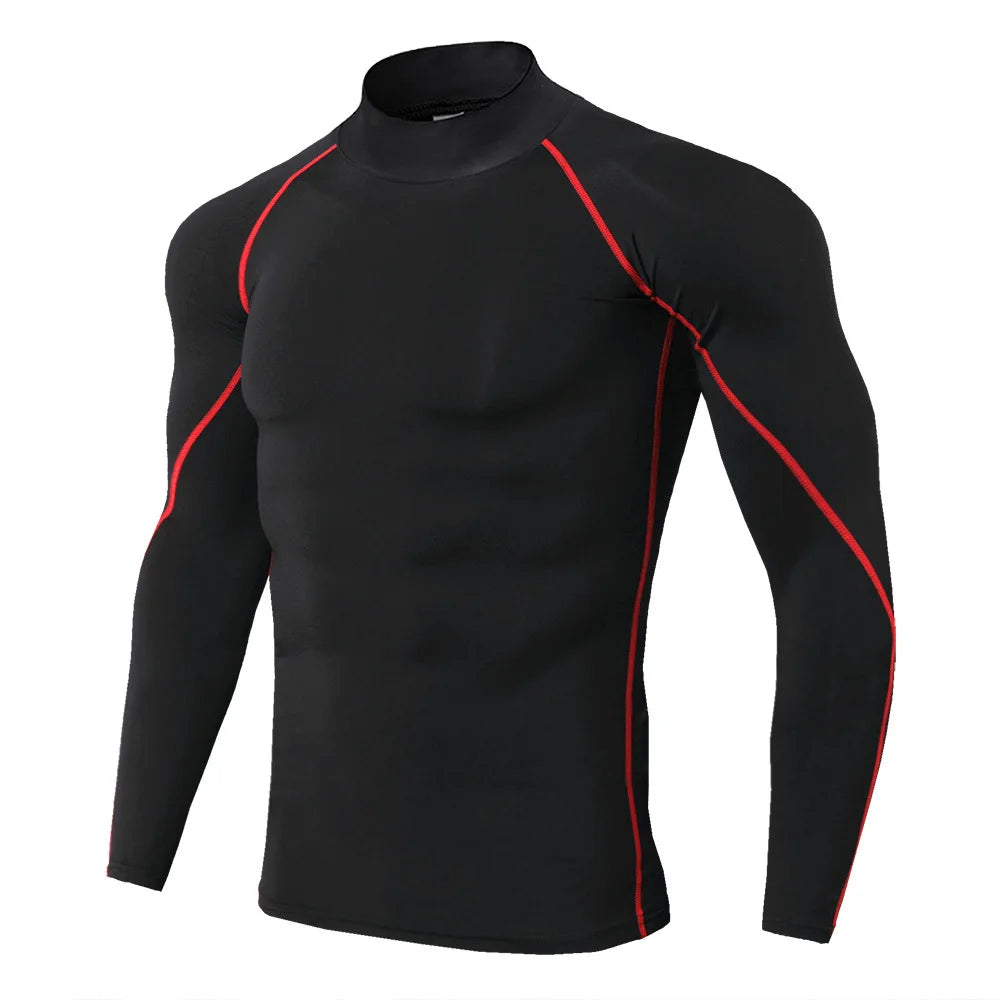 Mens Quick Dry Long Sleeve Sport T Shirt For Gym Running