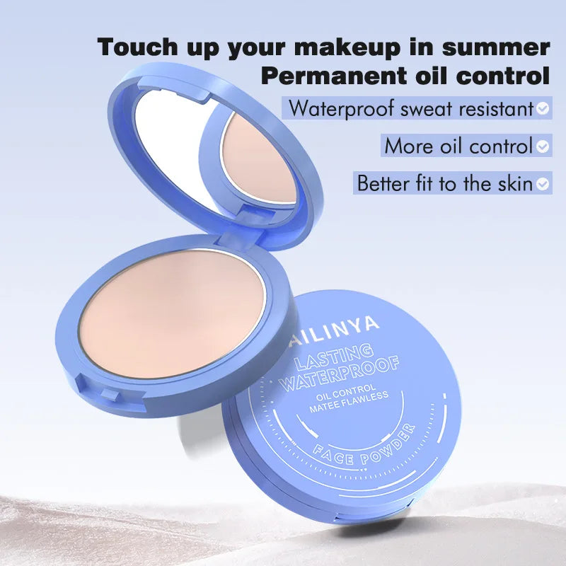 Matte Waterproof Oil Control Pressed Powder Foundation