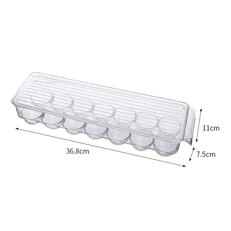 Transparent Refrigerator Storage Box Vegetables Fruit Organizer Clear Container