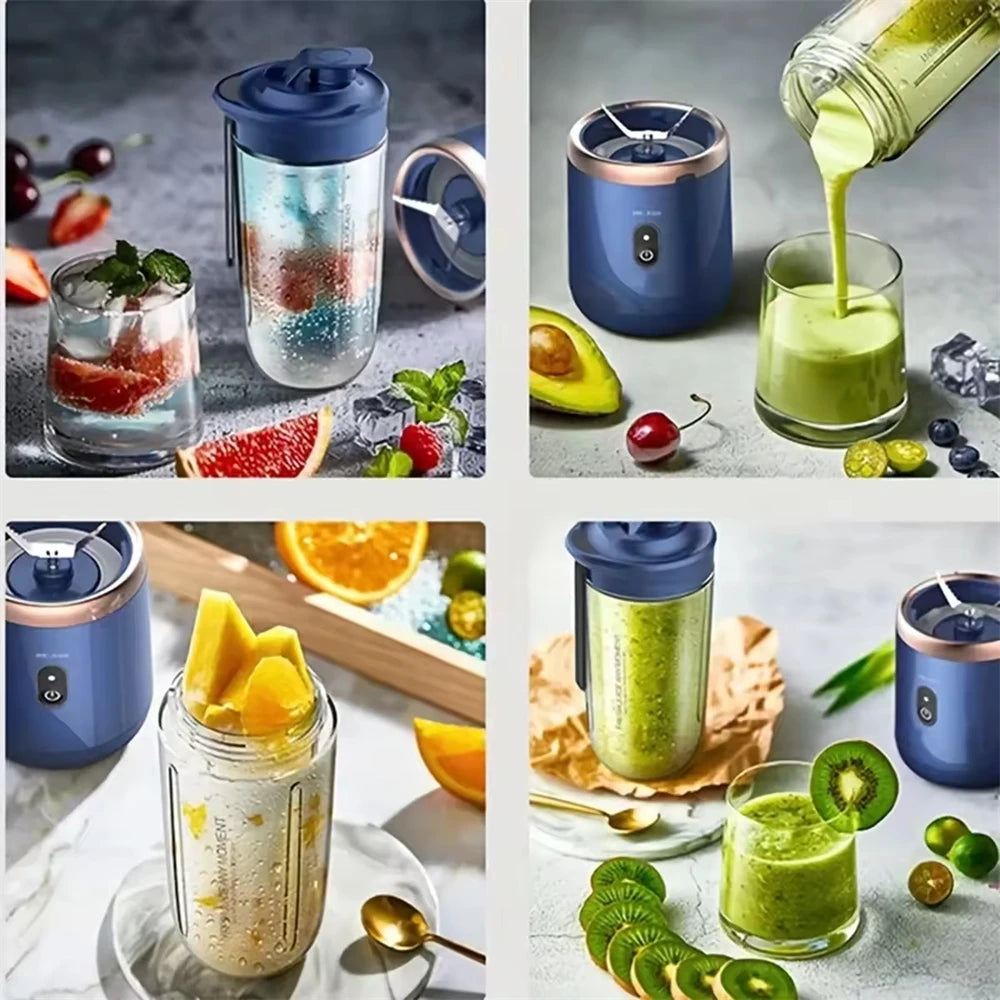ATMDOG Portable Blender Bottle 60W 6 Blade Electric Juicer