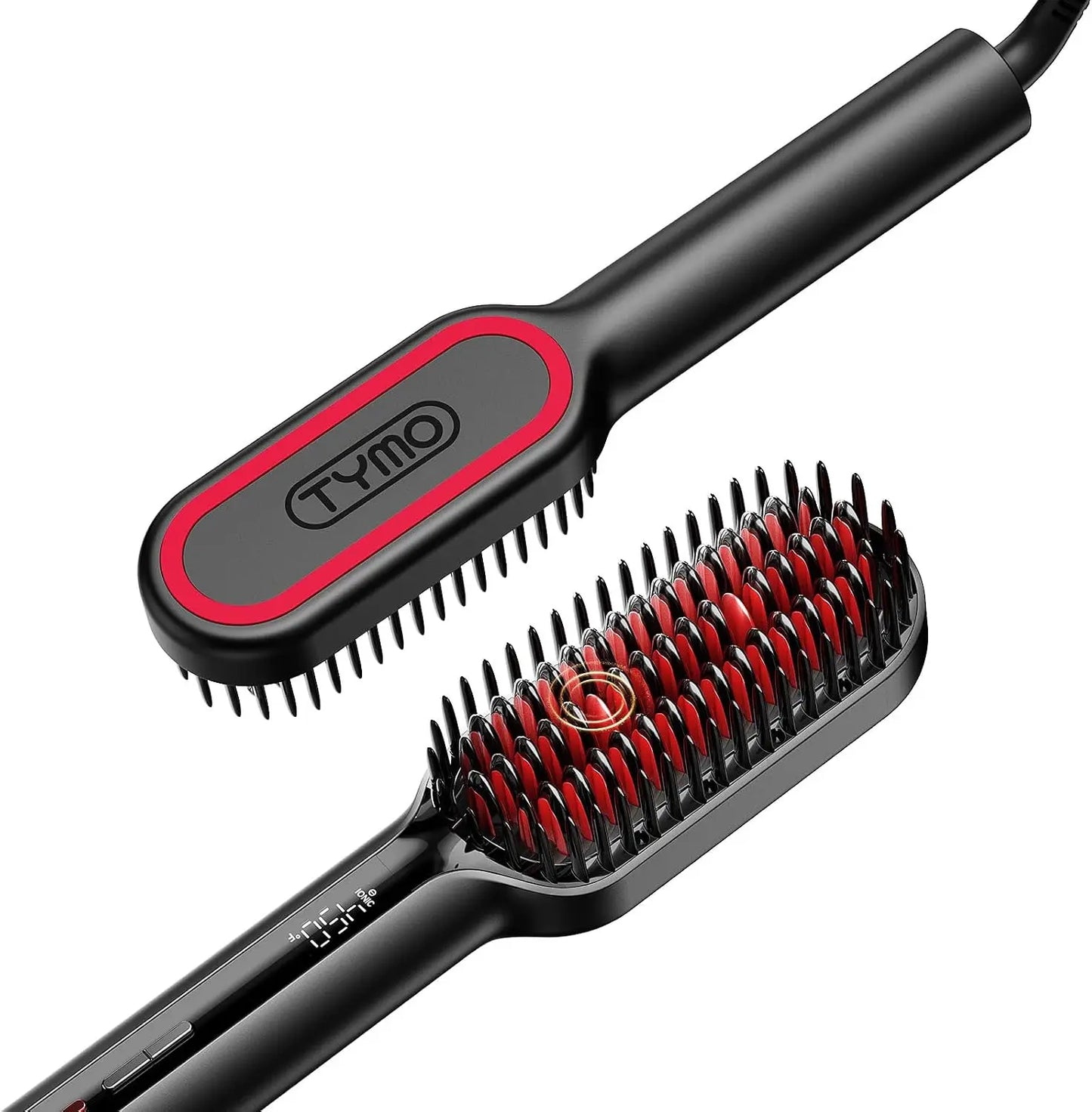 Upgraded Ionic Hair Straightener Brush With Wave Design Bristles
