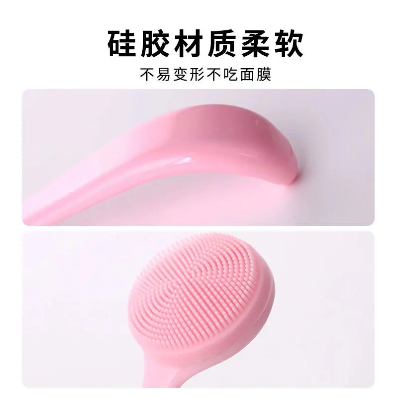 Portable Silicone Facial Cleansing Brush For Effective Makeup Removal