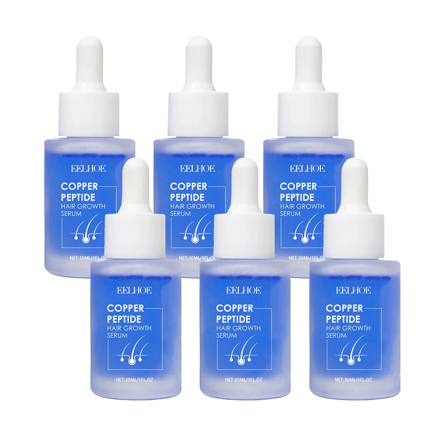 EELHOE Copper Peptide Hair Serum for Nourishing Roots and Growth