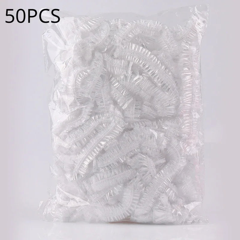 Disposable Shower Cap Waterproof Hair Cap For Bath And Sauna