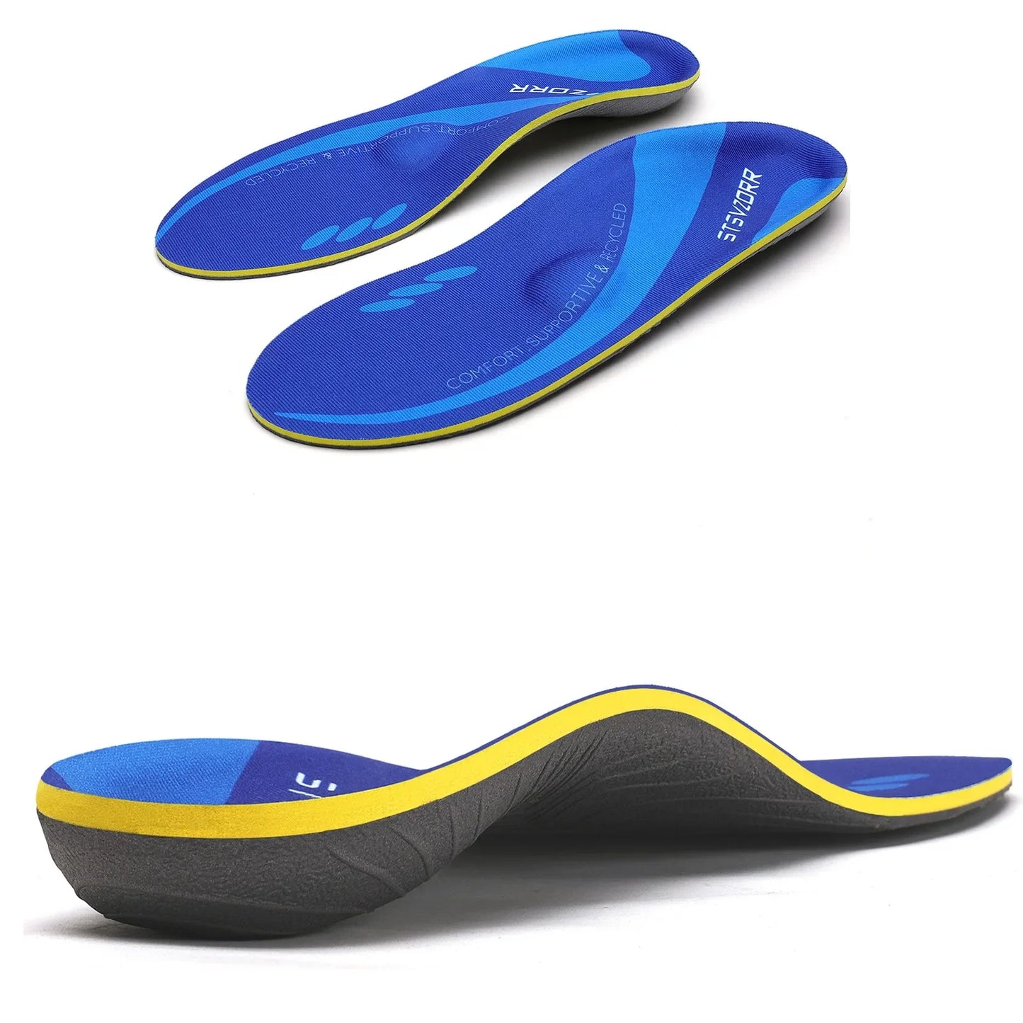 Plantar Fasciitis Relief Orthopedic Insole High Arch Support Flat Foot