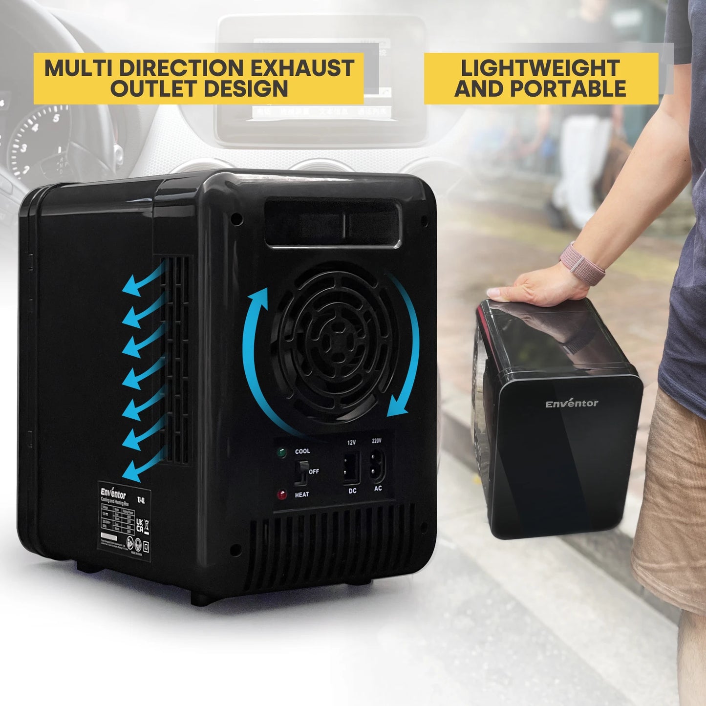 Mini Car Fridge Skincare Cooler Warmer Portable Thermoelectric