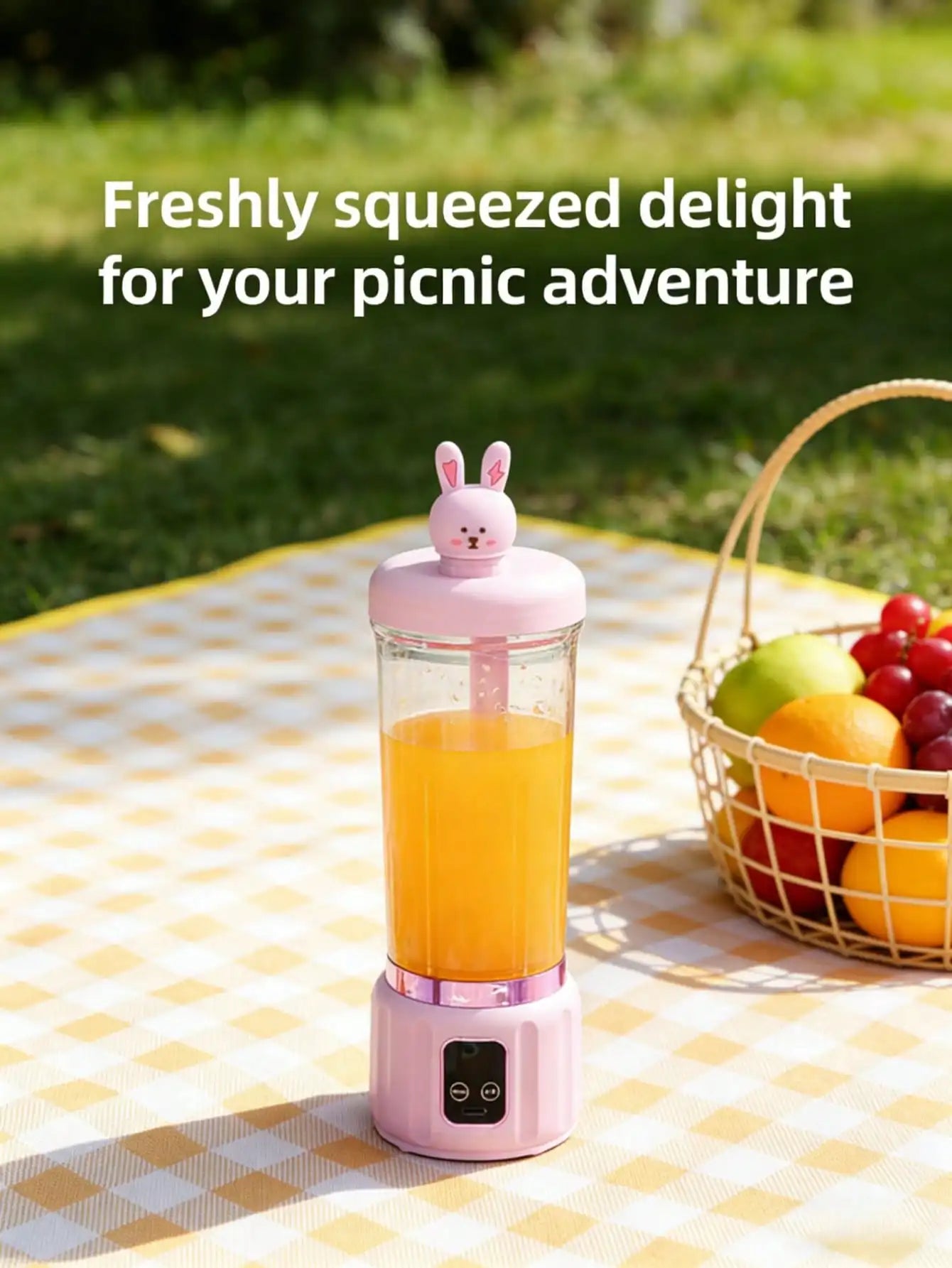 Portable USB Juicer 12 Blades Personal Blender Rechargeable
