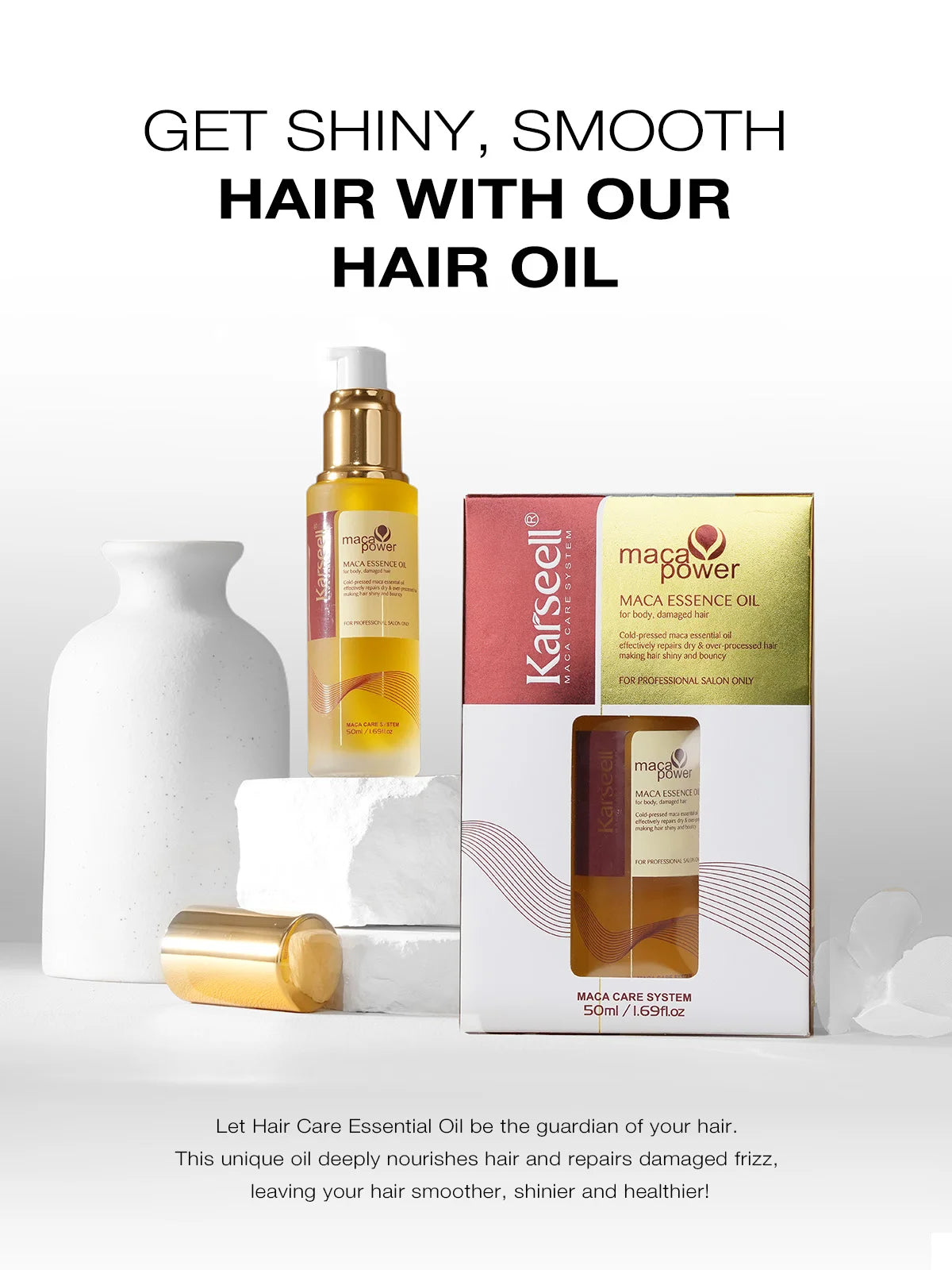 Karseell Moroccan Argan Oil Hair Serum For Dry Damaged Hair