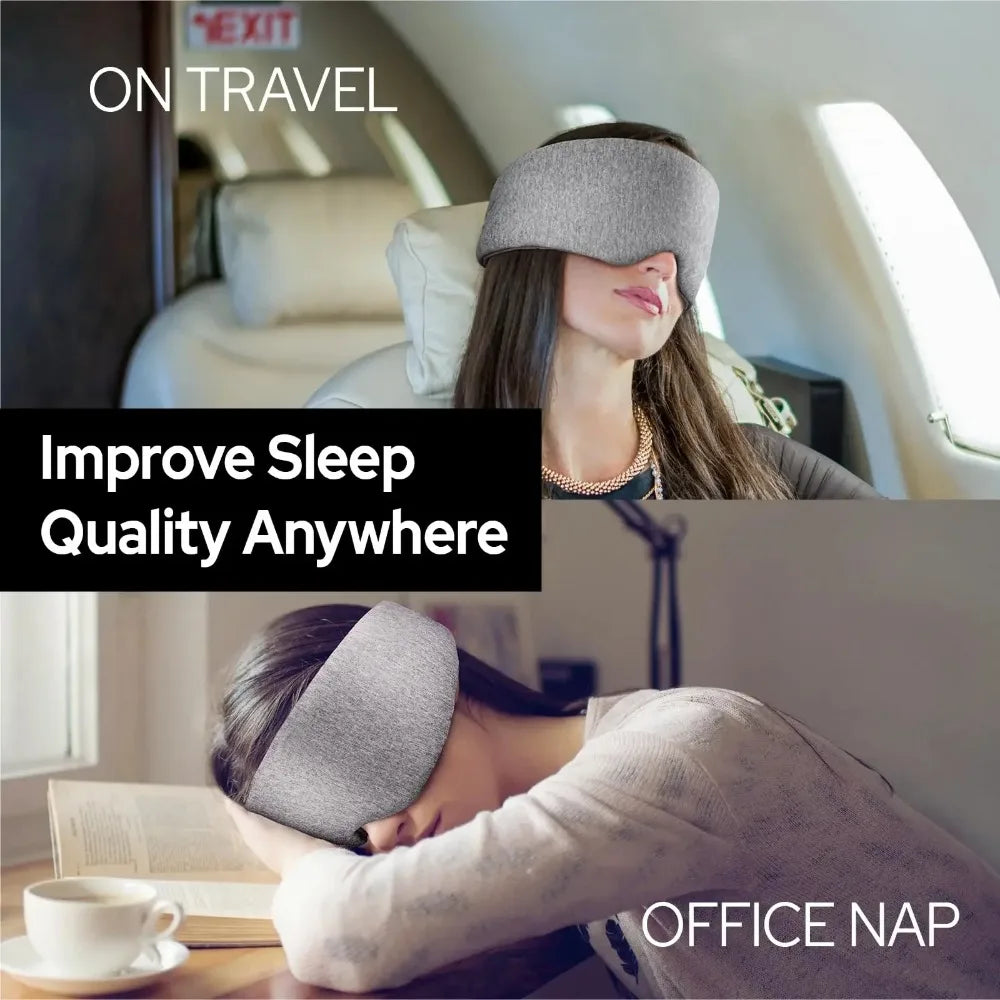 100% Cotton Adjustable Light Blocking Sleep Eye Mask