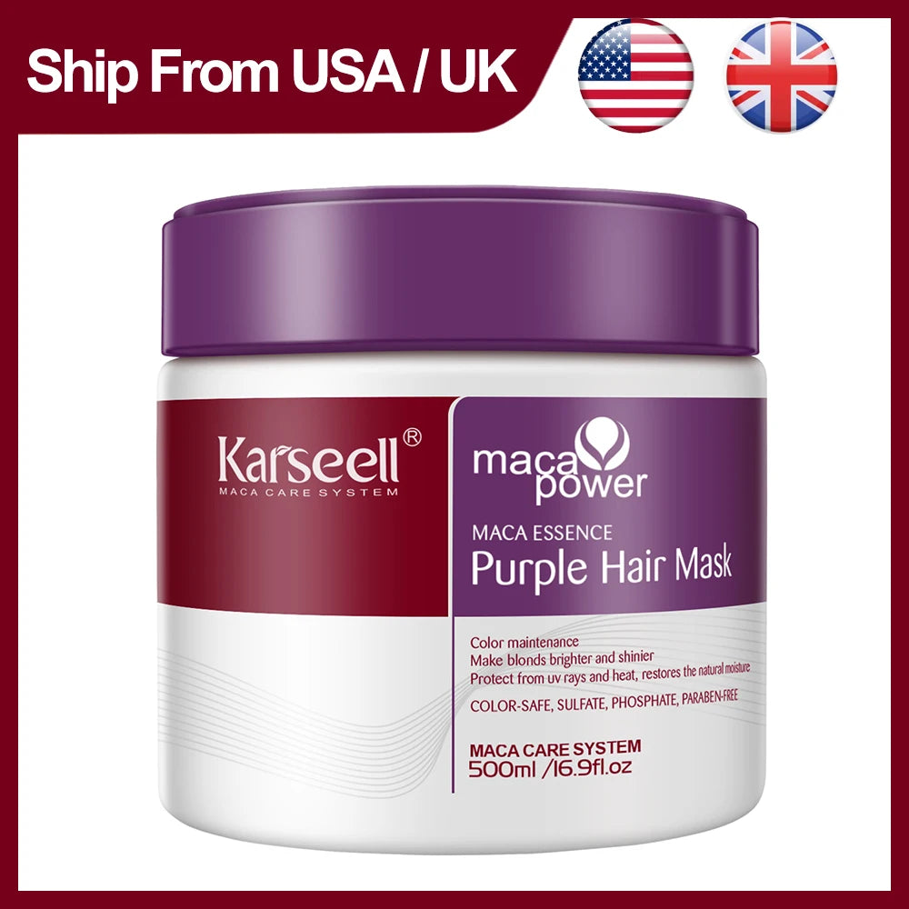 Karseell Purple Hair Mask Neutralizes Brass Tones For Blonde Highlights