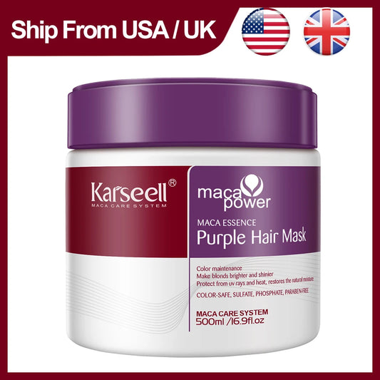 Karseell Purple Hair Mask Neutralizes Brass Tones For Blonde Highlights