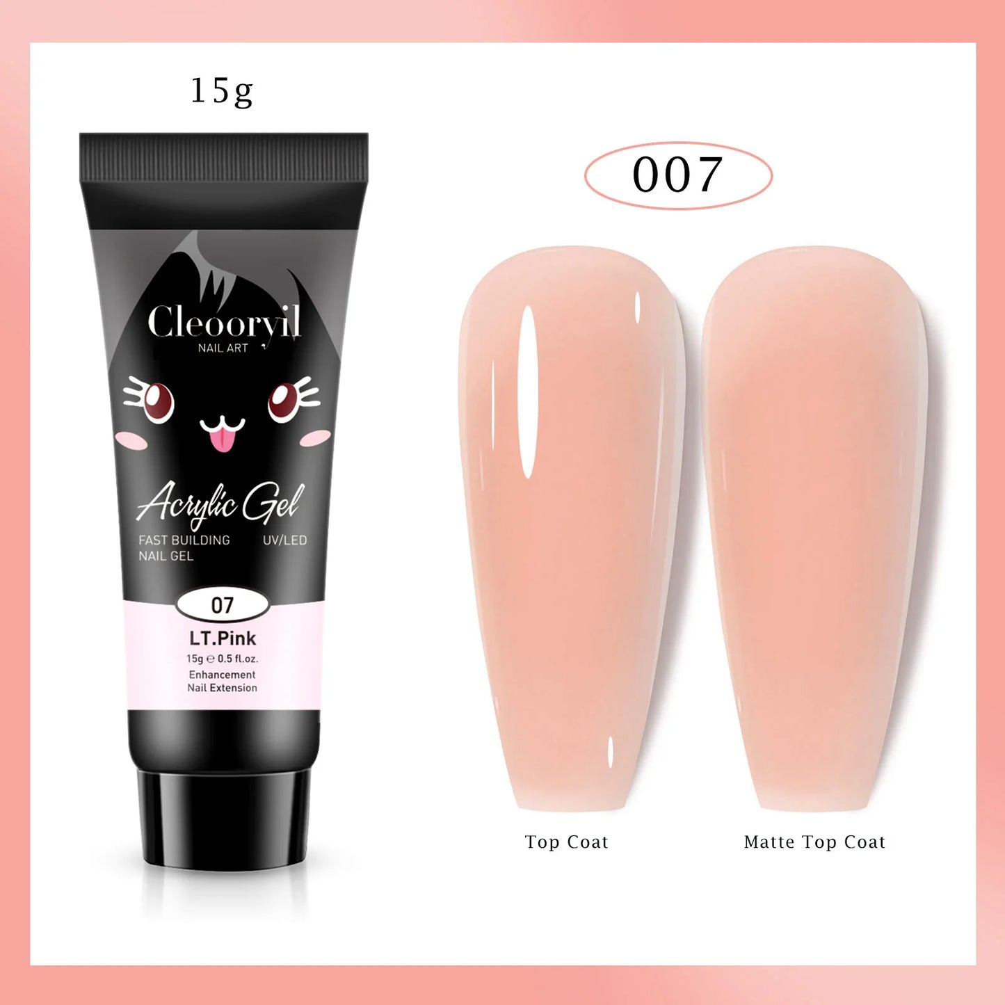 Misscheering Nail Extension Gel Poly Nail Acrylic Gel UV LED