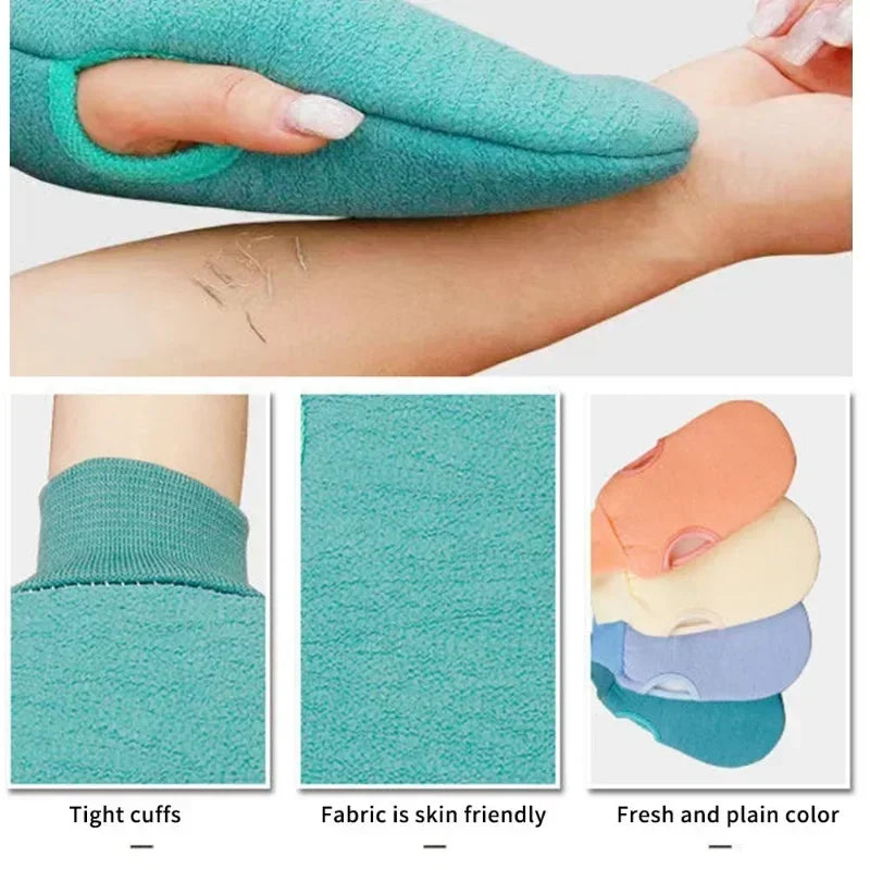 Spa Exfoliating Bath Mitt And Shower Brush For Body Scrub