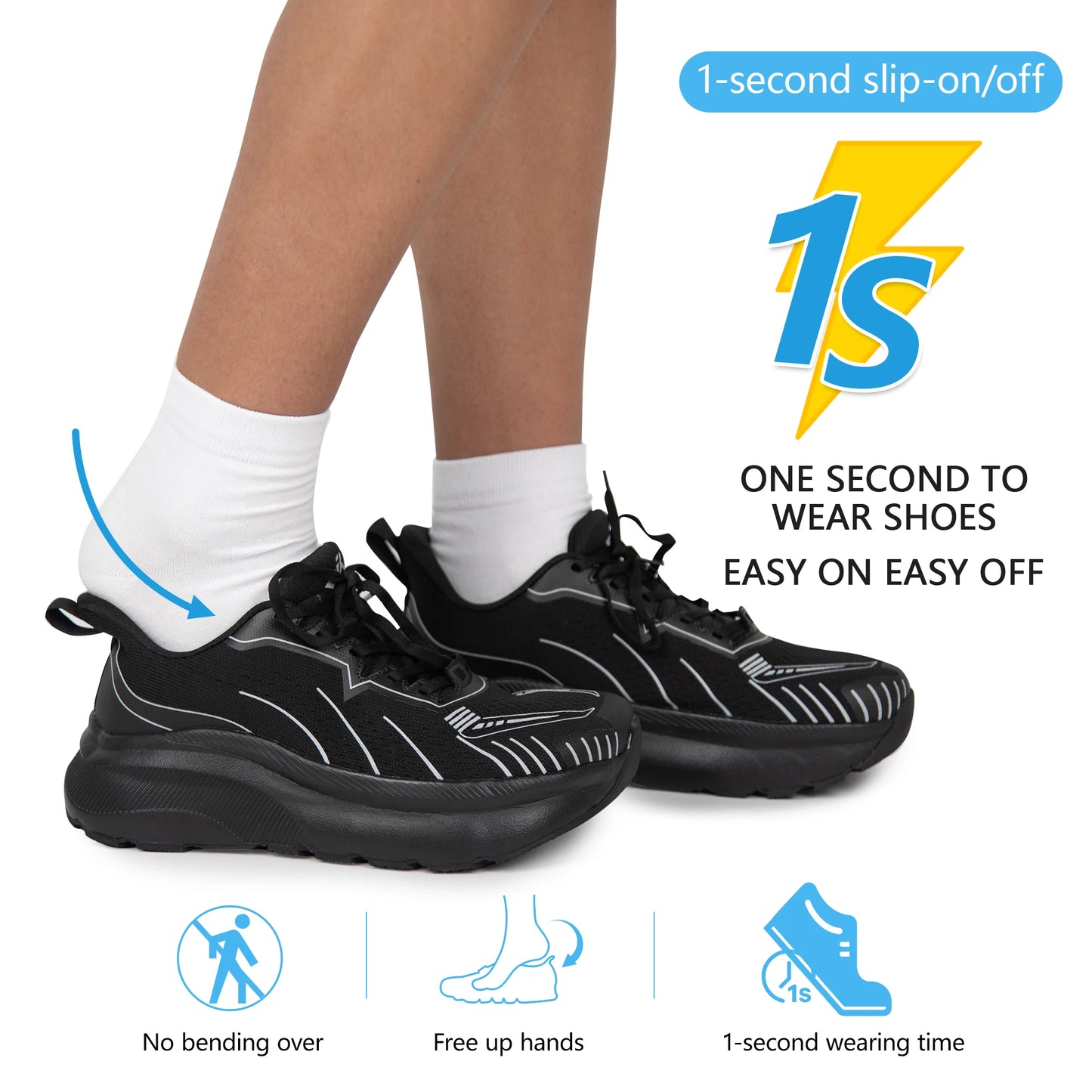 Men's Wide Toe Box Slip On Sneakers Breathable Canvas Shoes