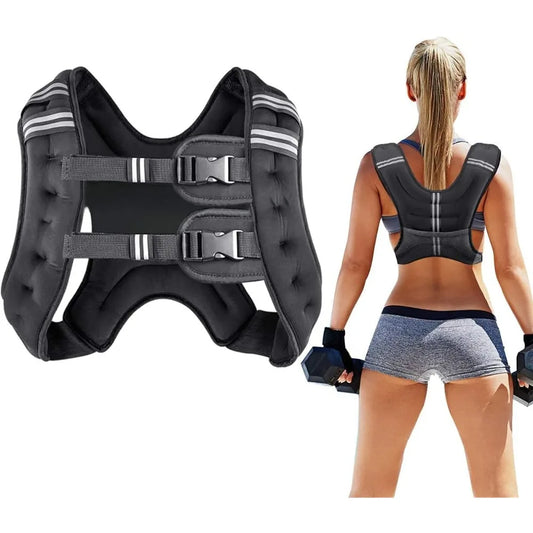 Adjustable Weighted Vest Reflective Stripe For Training And Cardio