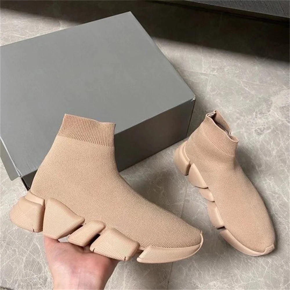 Breathable High Top Sock Sneakers for Men and Women