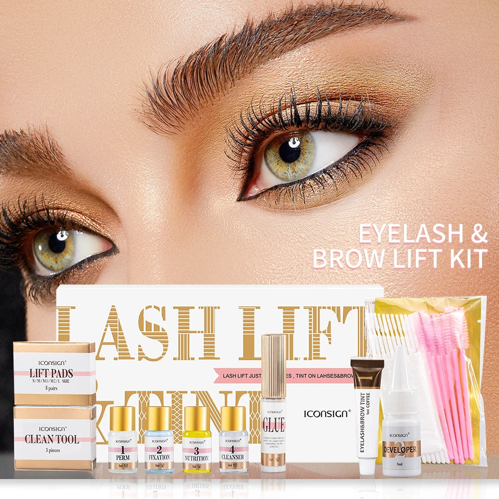 IcOnSign Lash Lift And Tint Kit With Brow Lamination