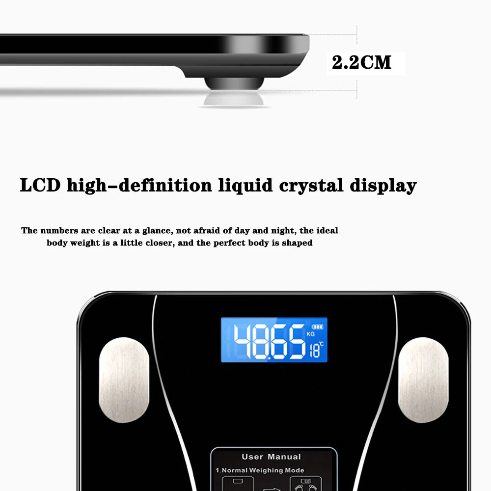 AEHOME Smart Scale With Bluetooth App And Body Composition